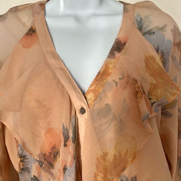 Lauren Ralph Lauren Women’s Floral Flowy Georgette Tiered Short Garden Dress 4 - Picture 11 of 16